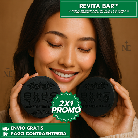 Oferta Especial 2x1: Revita Bar™ - Shampoo en Barra que Fortalece y Estimula el Crecimiento Capilar de Forma Natural.