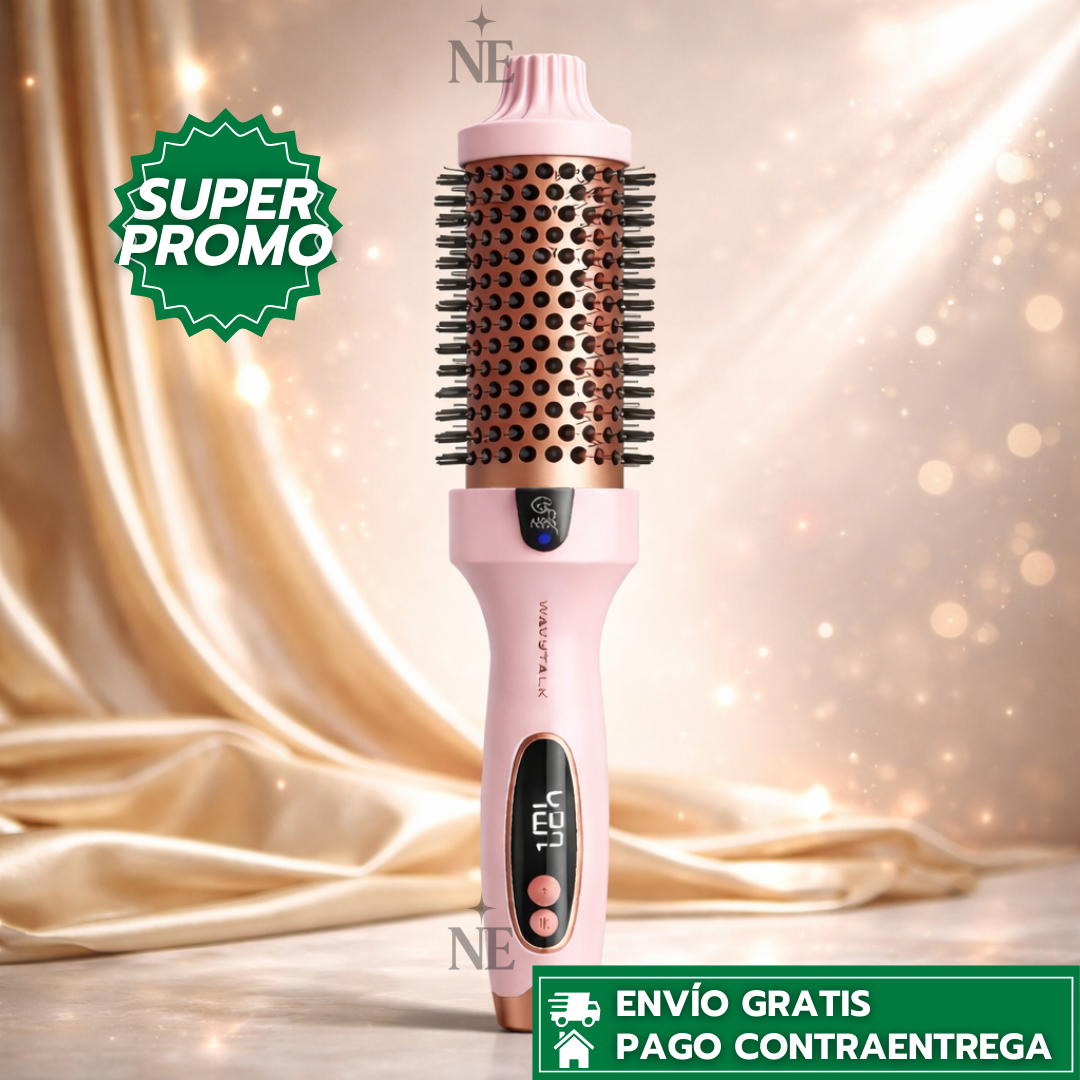 WAVYTALK CEPILLO TÉRMICO™: Cepillo Térmico Iónico con Tecnología de Cerámica Turmalina que Reduce el Frizz y Crea Volumen Profesional en Minutos.