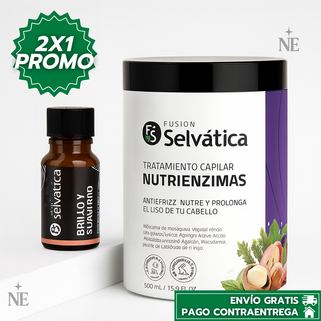 Oferta Especial 2x1: Duo Antifrizz™ - Tratamiento Capilar que Elimina el Frizz y Potencia el Brillo y Crecimiento del Cabello.