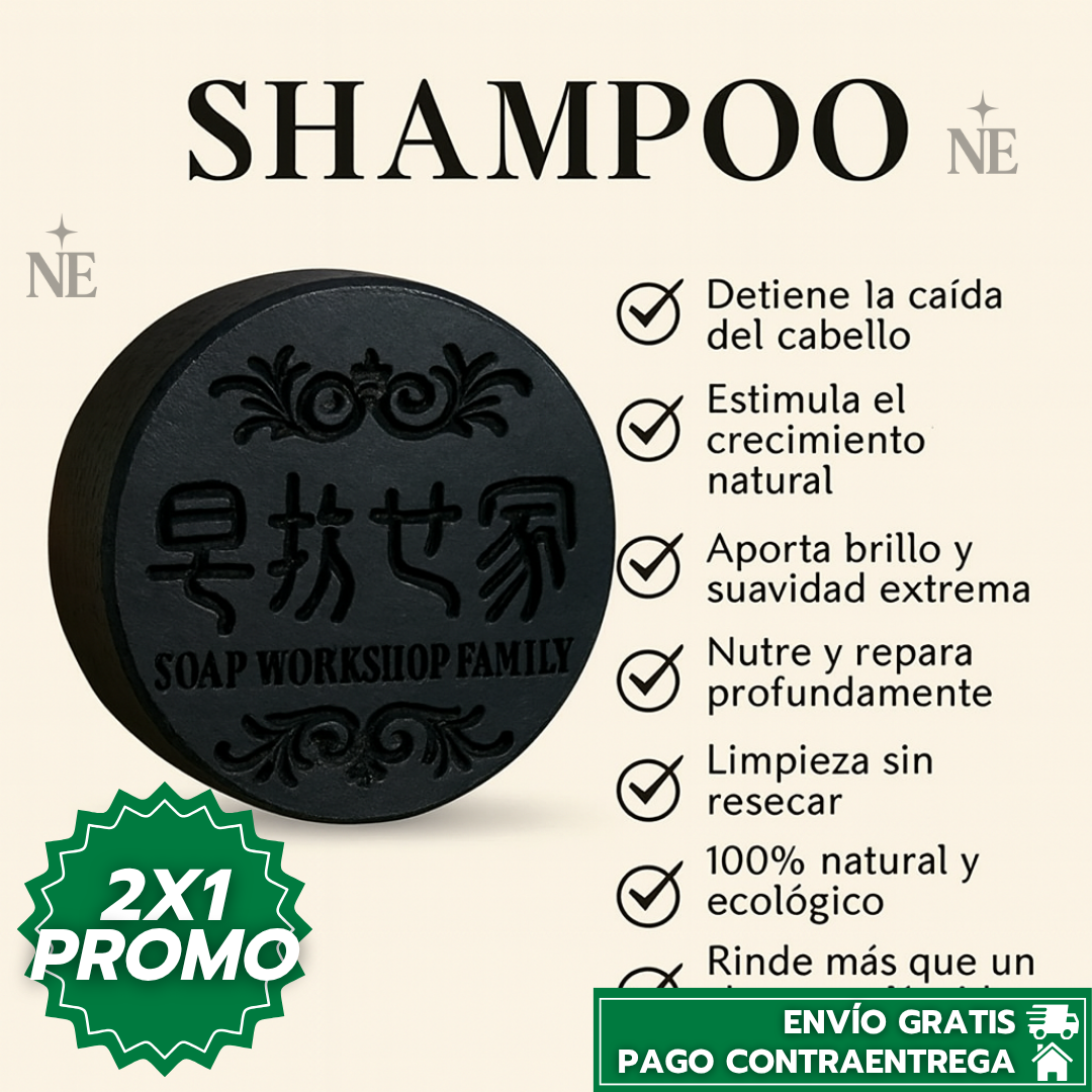 Oferta Especial 2x1: Revita Bar™ - Shampoo en Barra que Fortalece y Estimula el Crecimiento Capilar de Forma Natural.