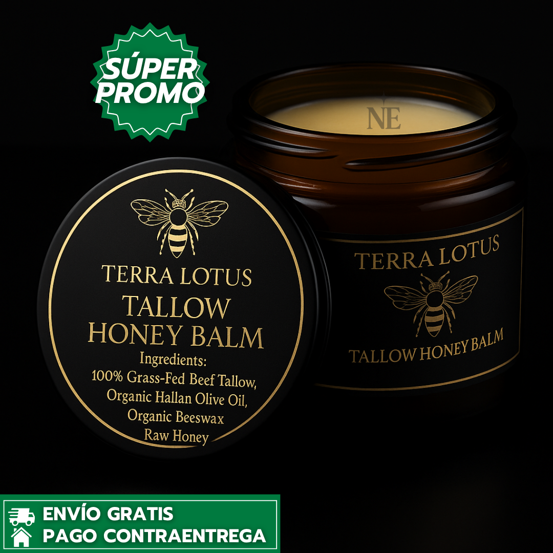 Tallow Honey Balm™: Bálsamo Natural de Sebo que Hidrata, Nutre y Aclara la Piel