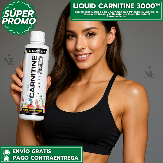 Liquid Carnitine 3000™: Suplemento Líquido de L-Carnitina para Energía, Quema de Grasa y Rendimiento Deportivo.