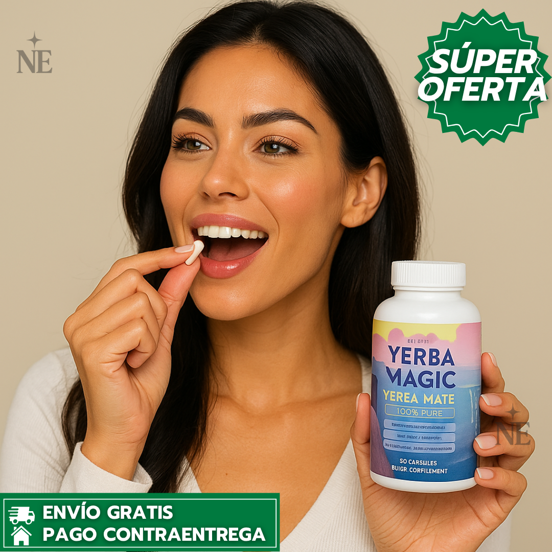 Oferta Especial 2x1: Yerba Magic™ - Cápsulas de Yerba Mate con Cafeína Natural para Energía y Enfoque Sostenido