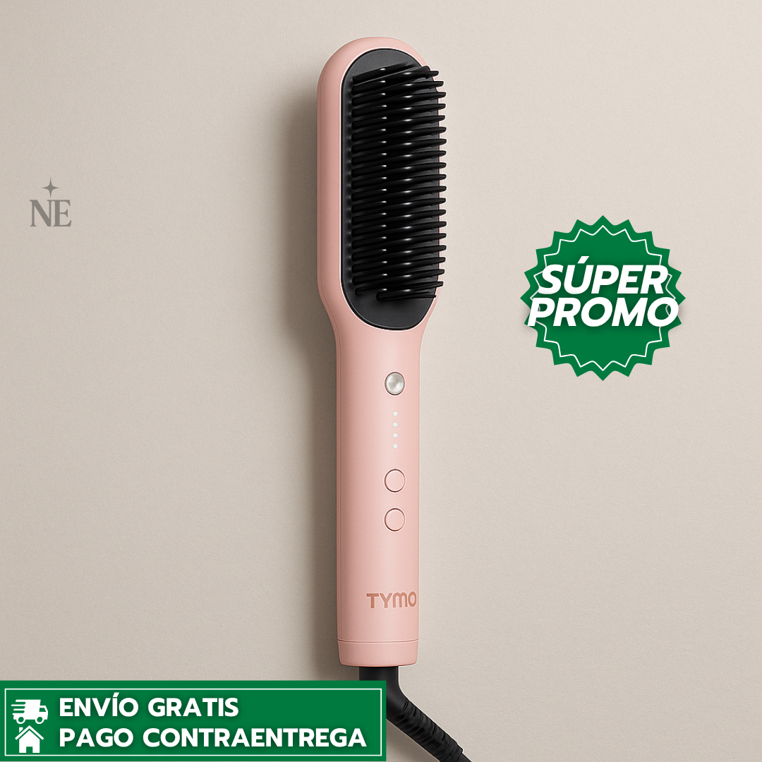 TYMO RING™: Cepillo Alisador Rápido que Deja tu Cabello Suave, Brillante y Sin Frizz
