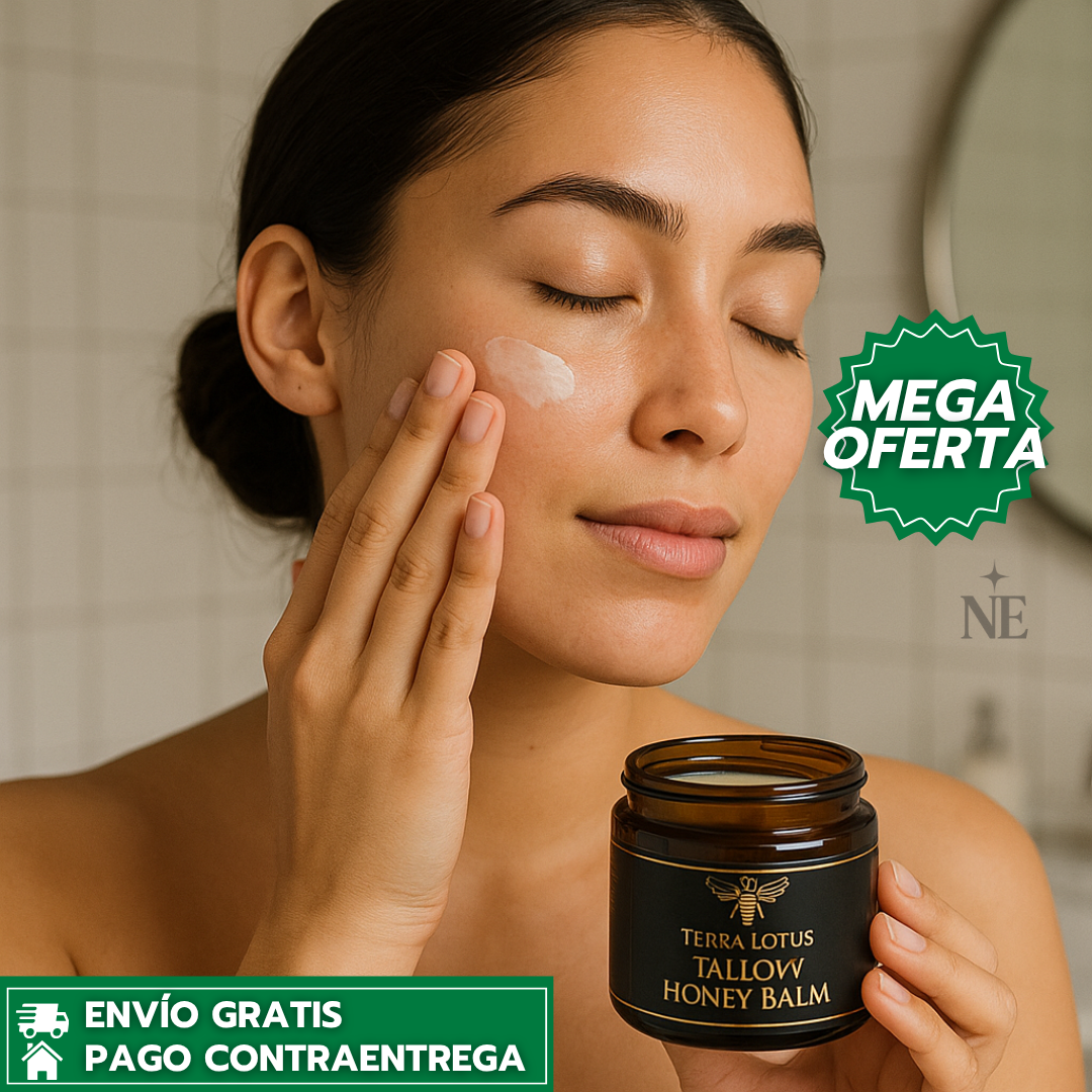 Tallow Honey Balm™: Bálsamo Natural de Sebo que Hidrata, Nutre y Aclara la Piel