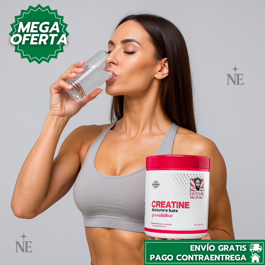 Old School Creatina™: Creatina en Polvo para Mujeres Especial BBL para Aumentar Glúteos y Busto