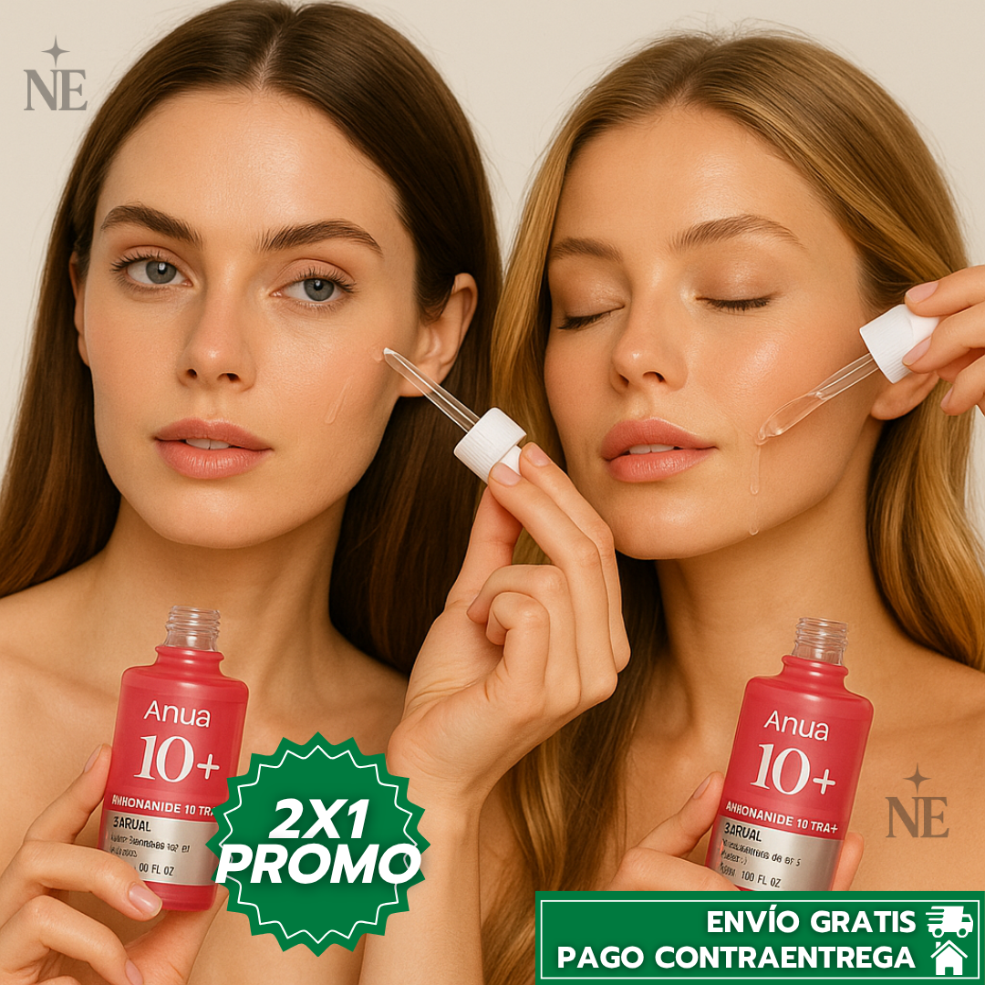 Oferta especial 2x1 ANUA™: Suero Facial Iluminador que Reduce Poros y Revive la Luminosidad Natural