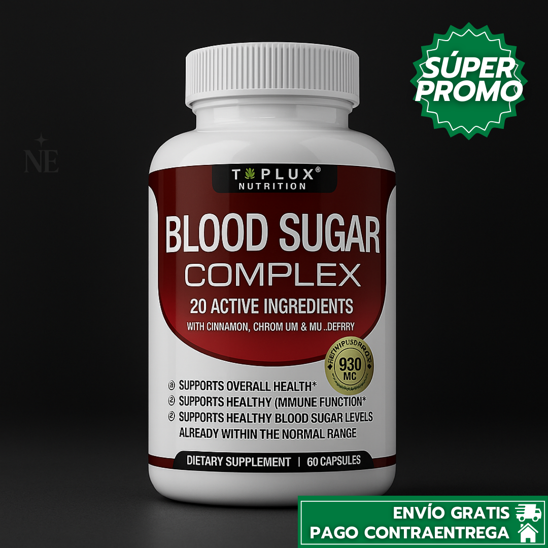 Blood Sugar Complex™: Suplemento Natural para Mantener Niveles Saludables de Azúcar en Sangre