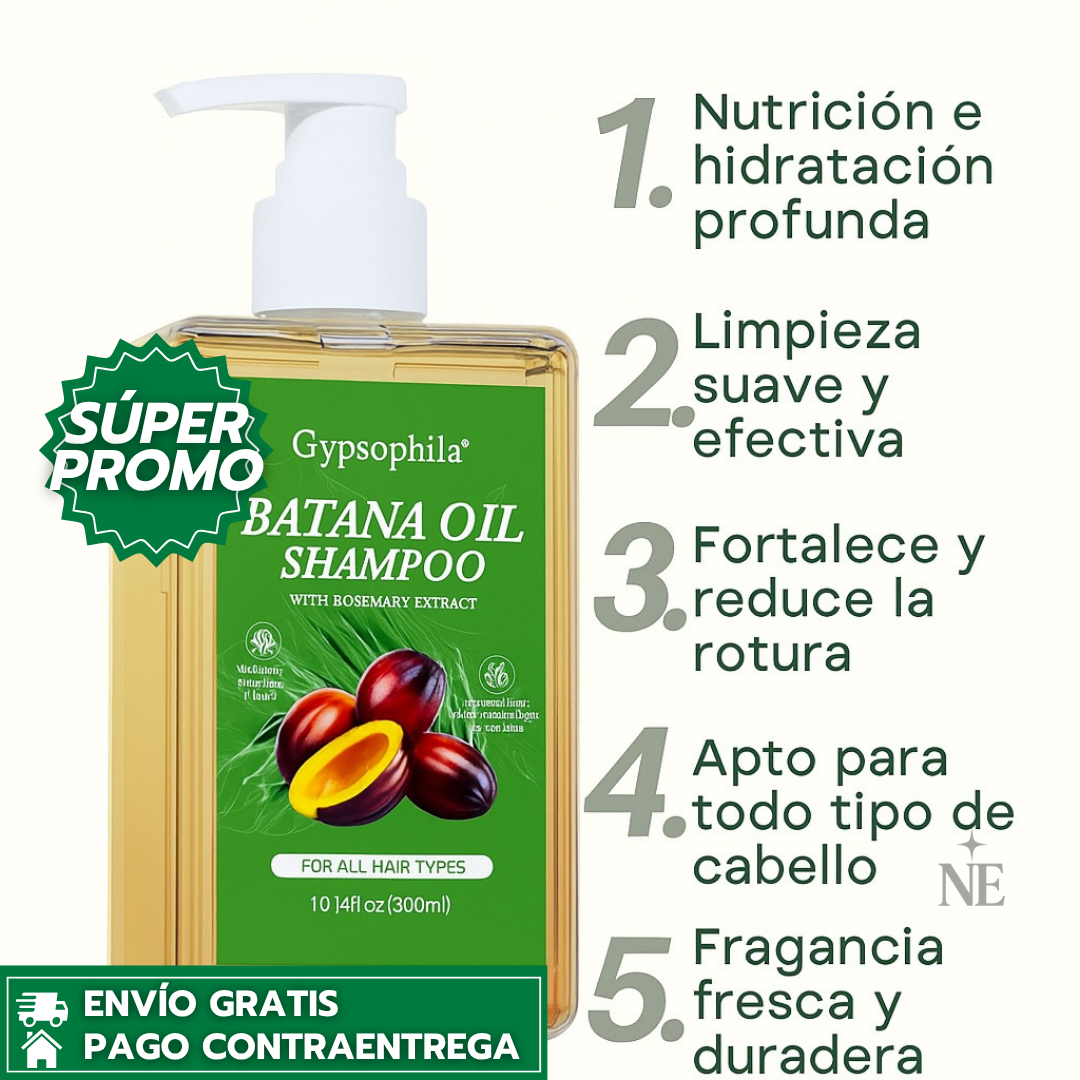 Oferta Especial 2x1: Batana Oil Shampoo™ - con Aceite de Batana que Nutre, Hidrata y Fortalece el Cabello
