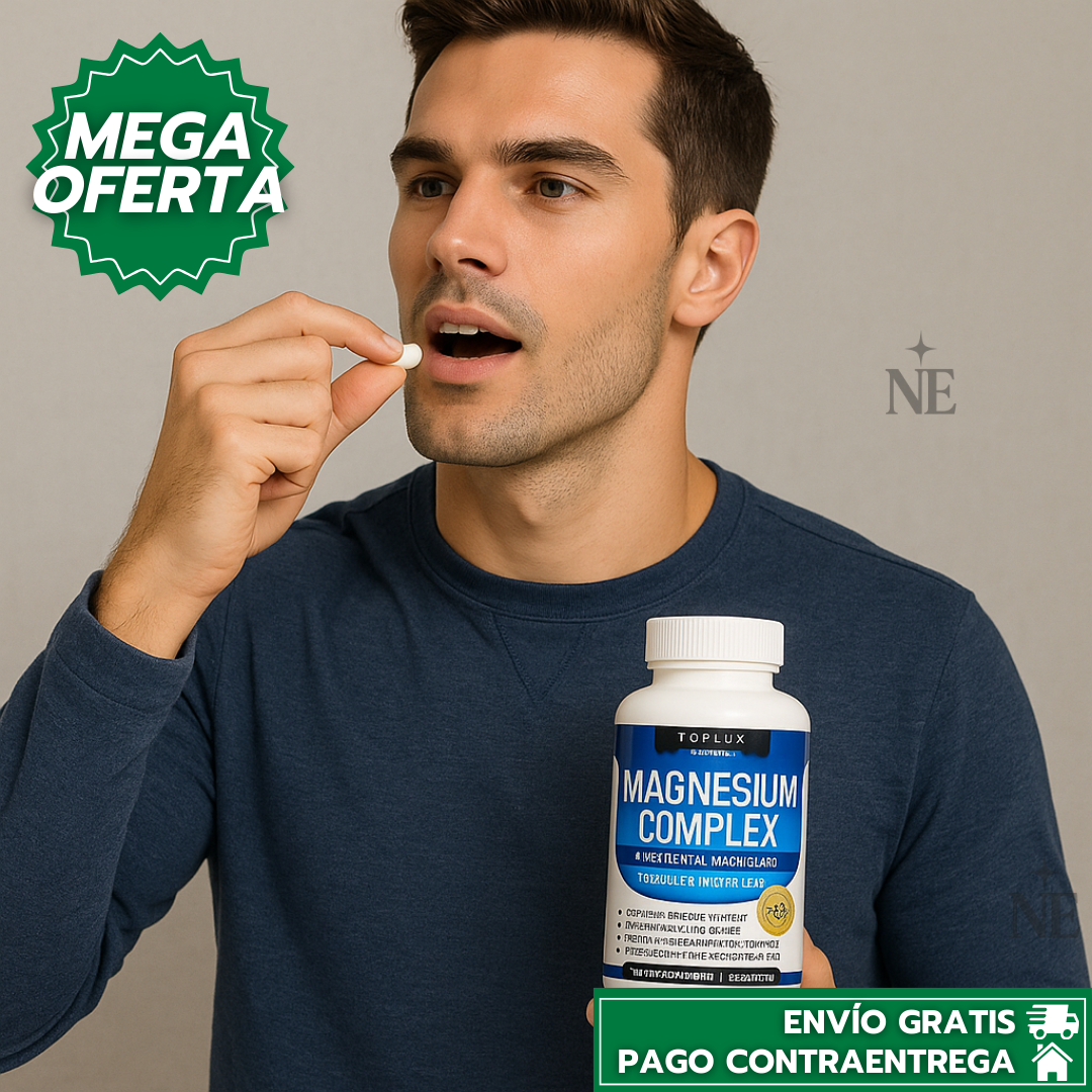 Magnesium Complex™: Suplemento Avanzado con 8 Tipos de Magnesio para Fortalecer Músculos, Mejorar el Sueño y Potenciar el Bienestar Integral