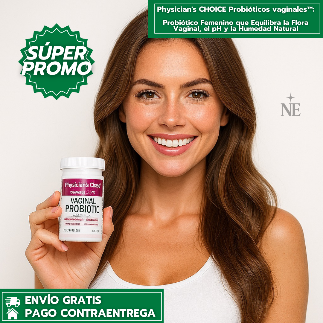 Physician's CHOICE Probióticos vaginales™: Probiótico Femenino que Equilibra la Flora Vaginal, el pH y la Humedad Natural