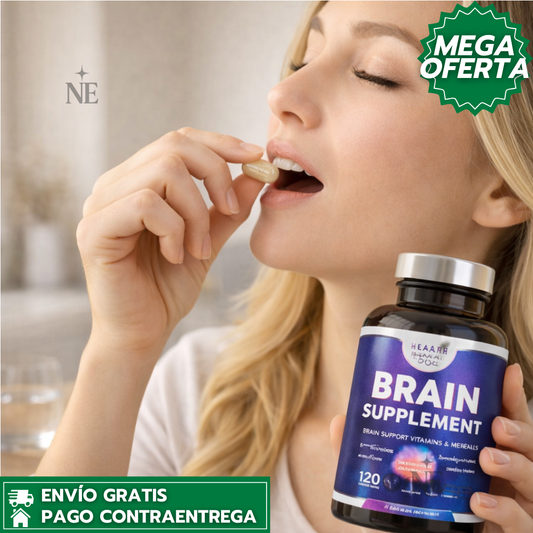 BRAIN SUPPLEMENT™: Suplemento Natural en Cápsulas que Potencia la Memoria, la Claridad Mental y el Enfoque Diario sin Cafeína