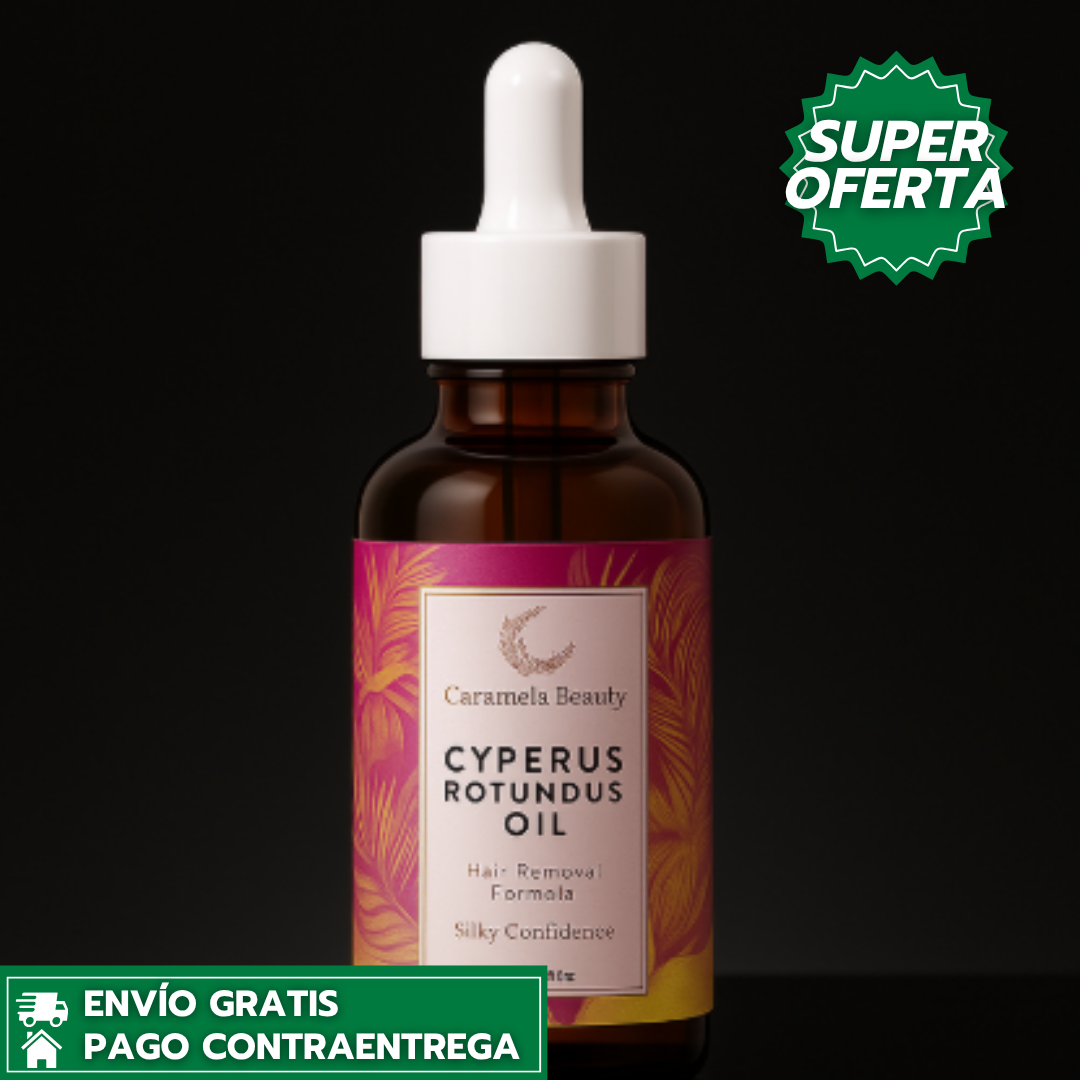 Cyperus Rotundus Oil™: Aceite Inhibidor Natural del Vello que Suaviza y Reduce el Crecimiento en Mujeres