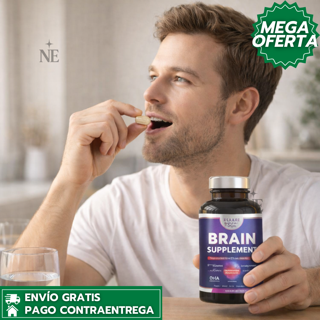 BRAIN SUPPLEMENT™: Suplemento Natural en Cápsulas que Potencia la Memoria, la Claridad Mental y el Enfoque Diario sin Cafeína