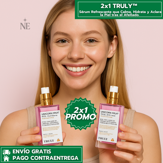 Oferta Especial 2x1: Truly™ ORIGINAL - Unicorn Fruit: Sérum que Calma, Hidrata y Aclara tras el Afeitado
